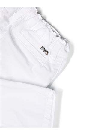 Pantaloni in misto cotone bianco EMPORIO ARMANI KIDS | 8NHP604N6YZ0100